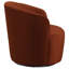 Fauteuil pivotant rembourré Bold Burnt Orange
