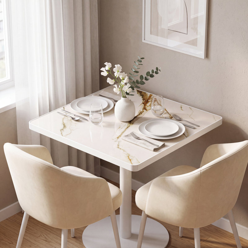 Metal Base Dining Table