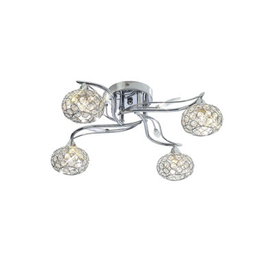 Ebersole 4 - Light Unique/Statement Chandelier