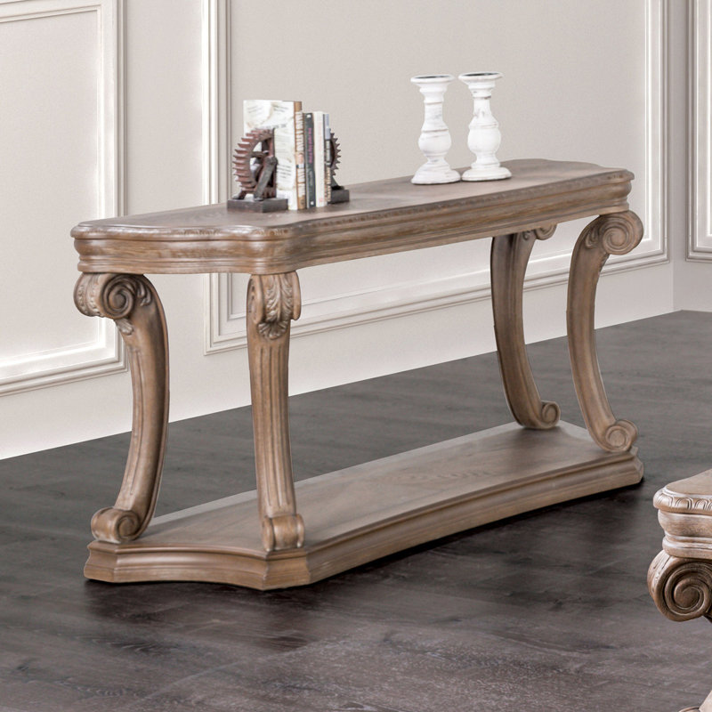 Table de canapé l 53,6 po, chêne vieilli