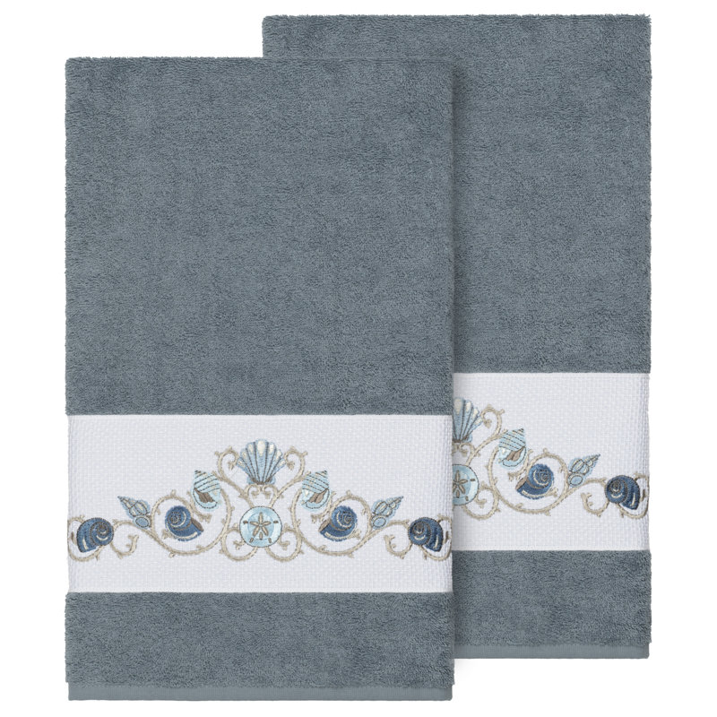 Bella Turkish Cotton Midweight Bath Towel, Teal