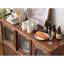 Buffet décoratif rétro en verre minimaliste