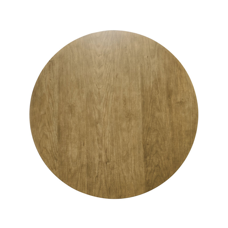 Solar Round Walnut Wood Dining Table, Cherry
