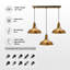 Gaudreau 3 - Light Brass Kitchen Island Pendant-1392478015
