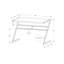 Bureau d'ordinateur, bureau personnel, ordinateur portable, L 48 po