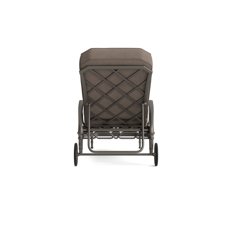 Calcutta Outdoor Chaise Lounge, Mica, Fusion Neptune