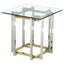 Table de bout en verre