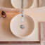Robinet de lavabo de salle de bain à un trou, robinet de lavabo de salle de bain à poignée simple avec ensemble de drain-128788382