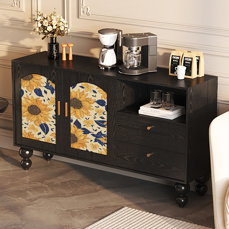 Buffet français haut de gamme multifonctionnel, Noir, noir, noir, noir