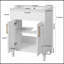 Petit meuble-lavabo 24 po avec lavabo intégré-1455753709