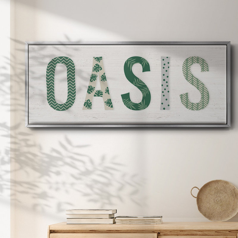 Oasis Cabana - toile encadrée, H 20 po x l 50 po