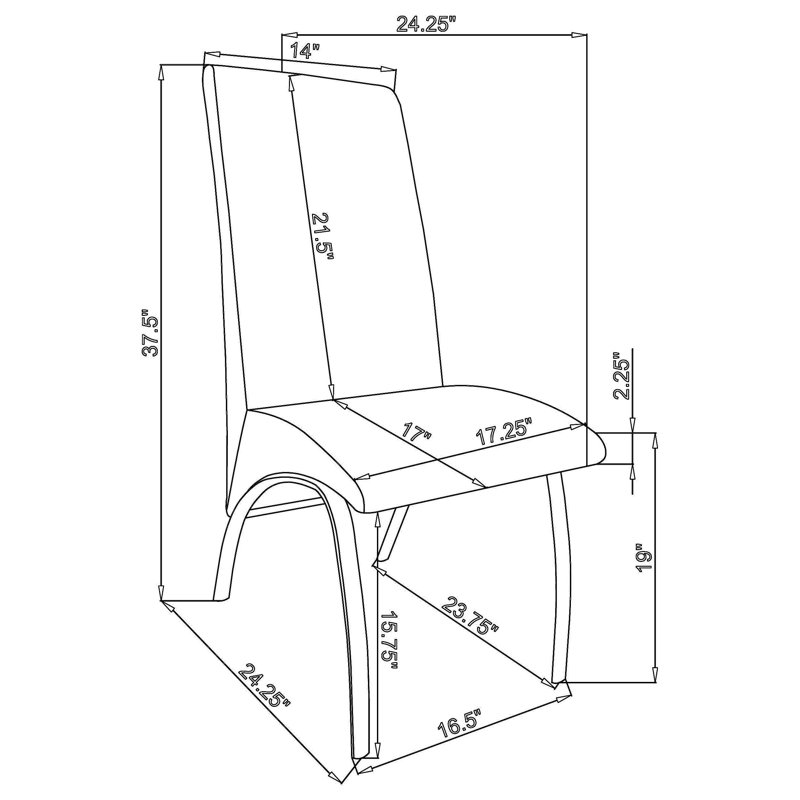 Chaise d'appoint Renk, Blanc