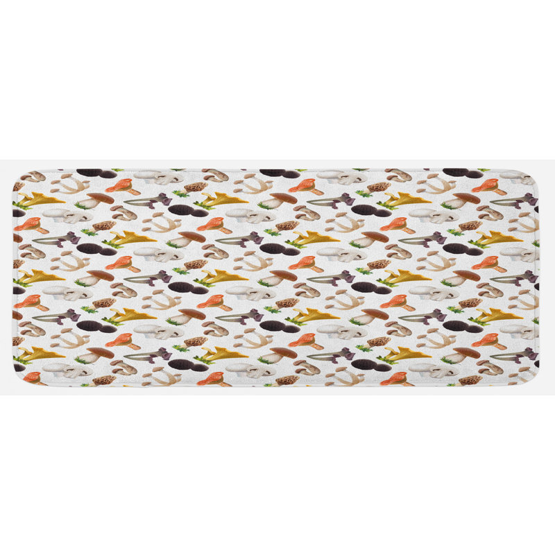 Tapis de cuisine multicolore de style réaliste