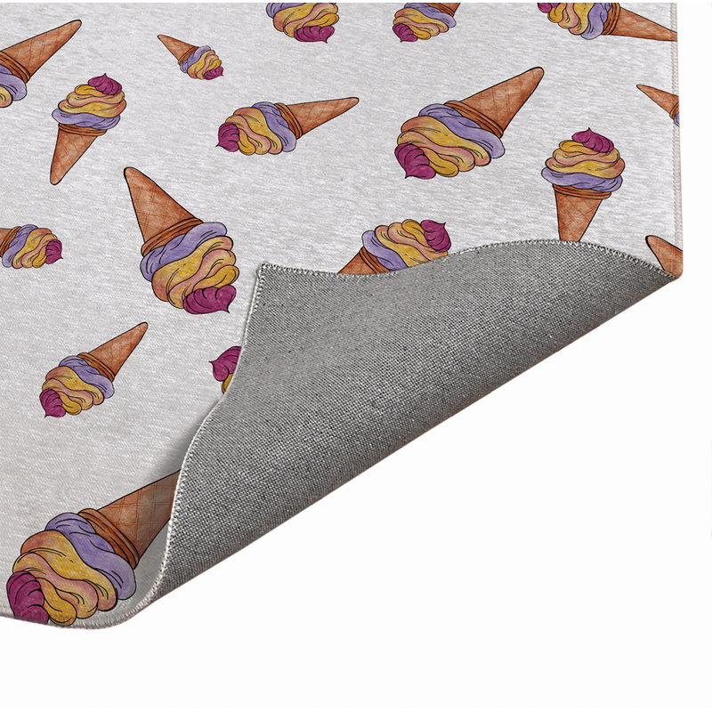 Tapis d'extérieur Summer Ice Cream, Rectangle 4pi x 6 pi