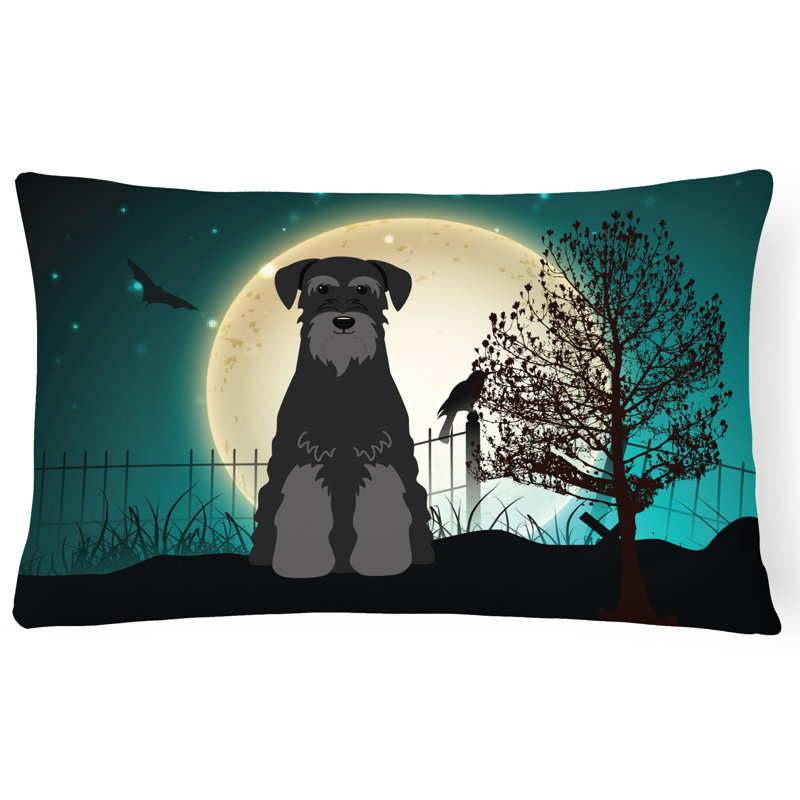 Coussin lombaire intérieur / extérieur Halloween, Noir