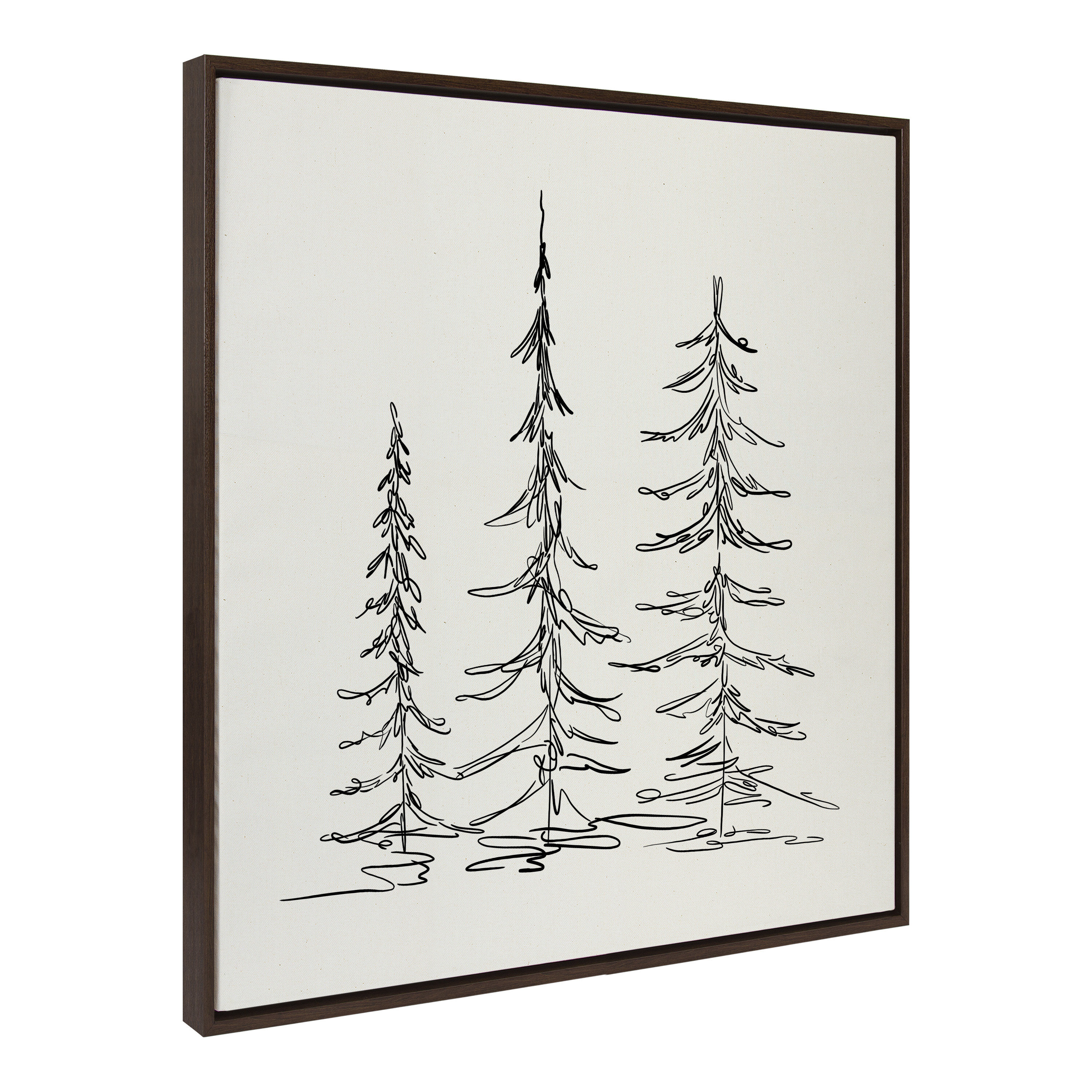 Evergreen branches with diy little log house and blue sky Art Board Print  for Sale by CiniArt