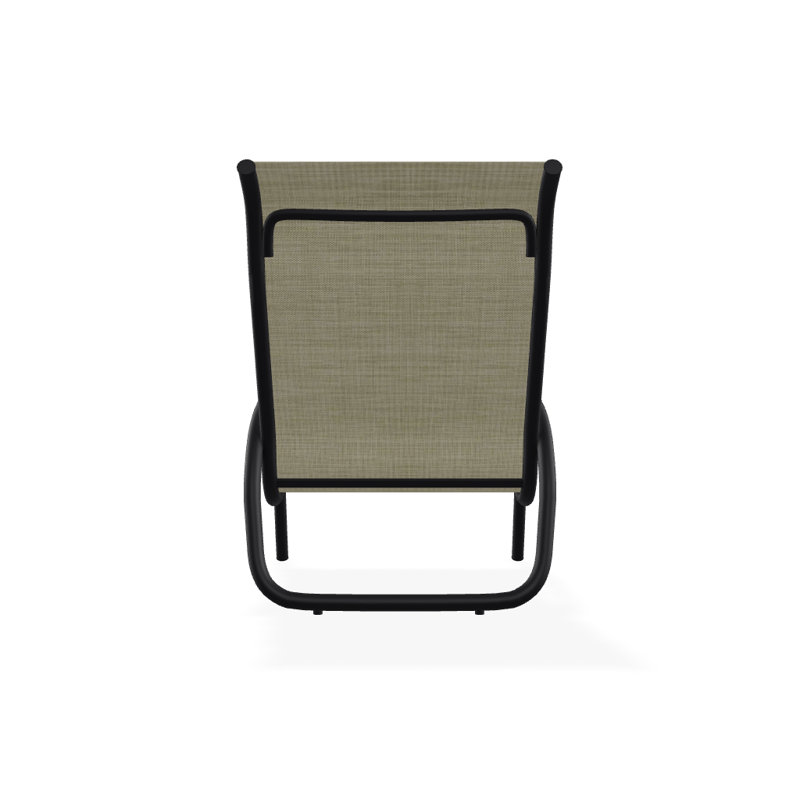 Beach Chair, Bristol Taupe Sunbrella®, Textured Black