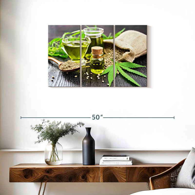 Hemp Seed Oil, 20" H x 33" W