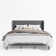 Hilbert Upholstered Low Profile Platform Bed Frame with Headboard