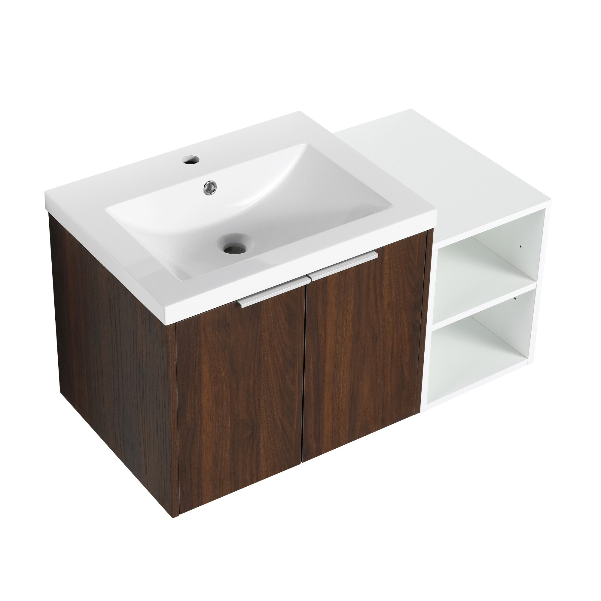Union Rustic 24” Wall Mounted Bathroom Vanity in Plywood | Wayfair