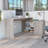 L-Shaped Desk Desti, Office, Light Gray-2065522952