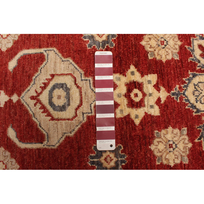 Tapis rouge Peshawar Oushak 2 pi 7 po x 10 pi 1 po