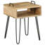 Reyes 40cm W Metal Bedside Table