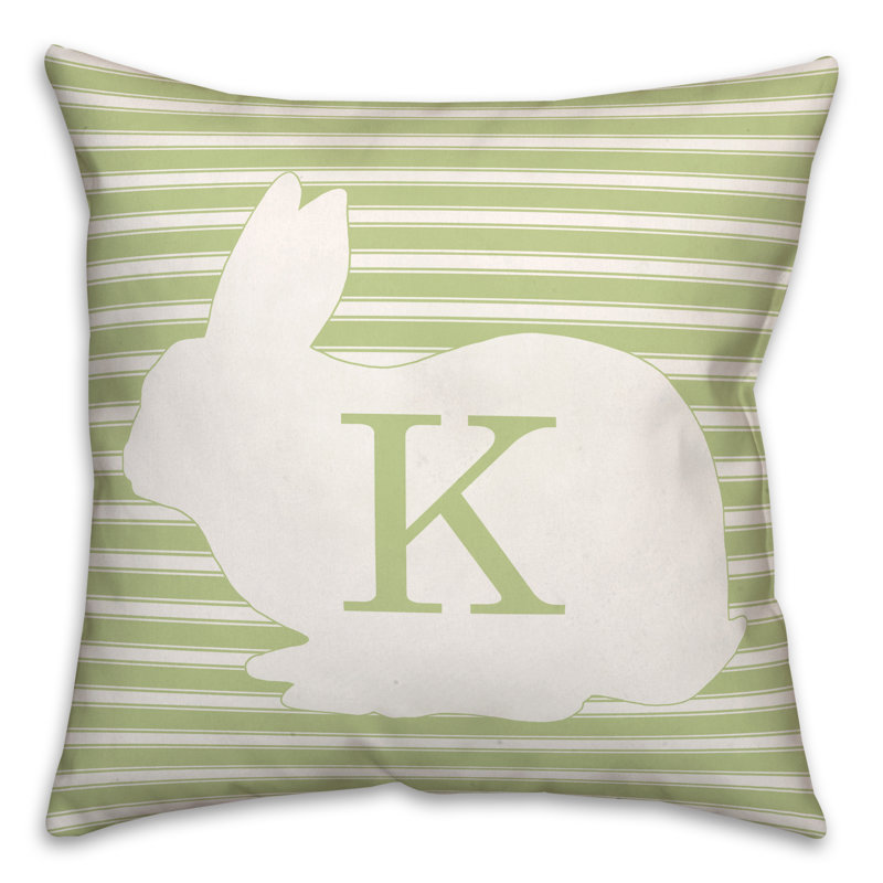 Housse et insert de coussin carré Bunny Monogram, K