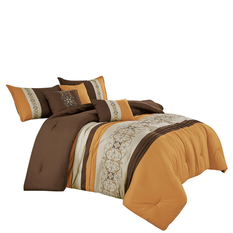 Ensemble d'édredon 6 pièces Ellora Luxury, Édredon de grande taille et 5 pièces supplément