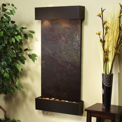 Whispering Creek Henn Wall Fountain with Light