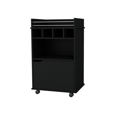 Macadamia 1-Door Bar Cart