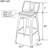 Saleh Counter Stool with Metal Frame-2028004526-2021325167