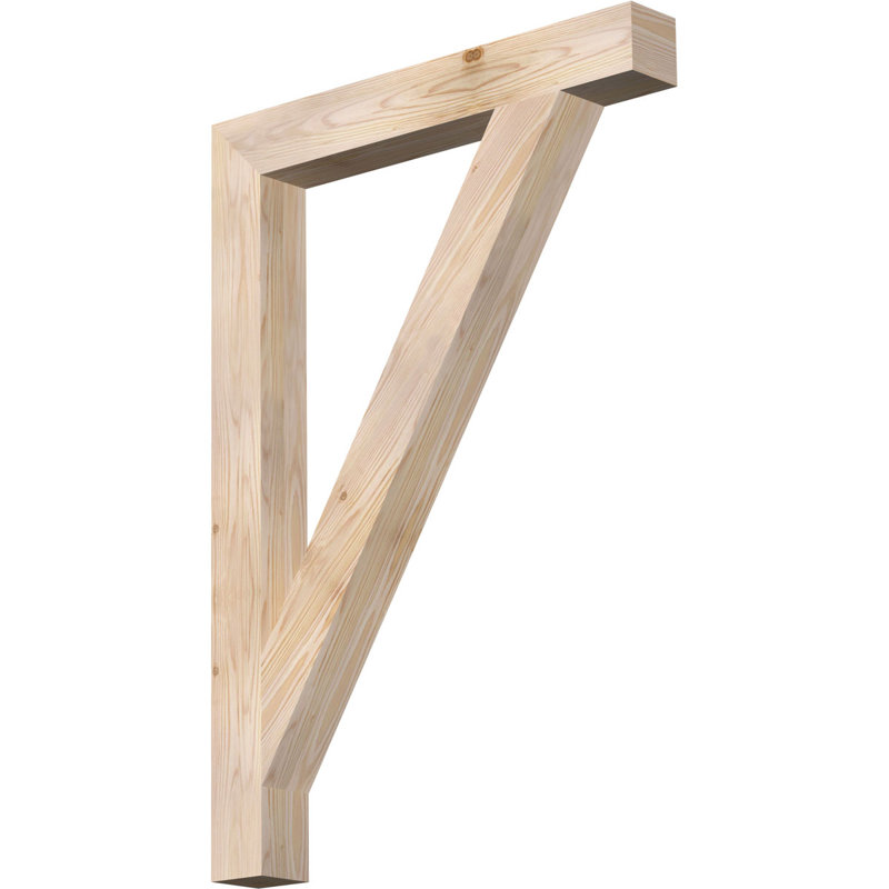 Traditional Block Bracket, Douglas Fir (Smooth), 40" H x 4" W x 28" D