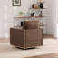 Ensemble de 2 fauteuils pivotants rembourrés 30,7 po Pu (ensemble de 2)-3451982