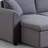Konul  U-Shape Pull-out Sleeper Sectional Sofa with Double Storage Spaces-2063963056