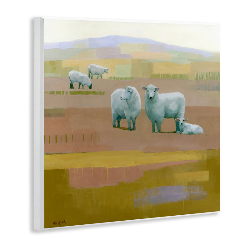 «Sheep Grazing Pasture Pasture Wall Art» par Stephen Mitchell