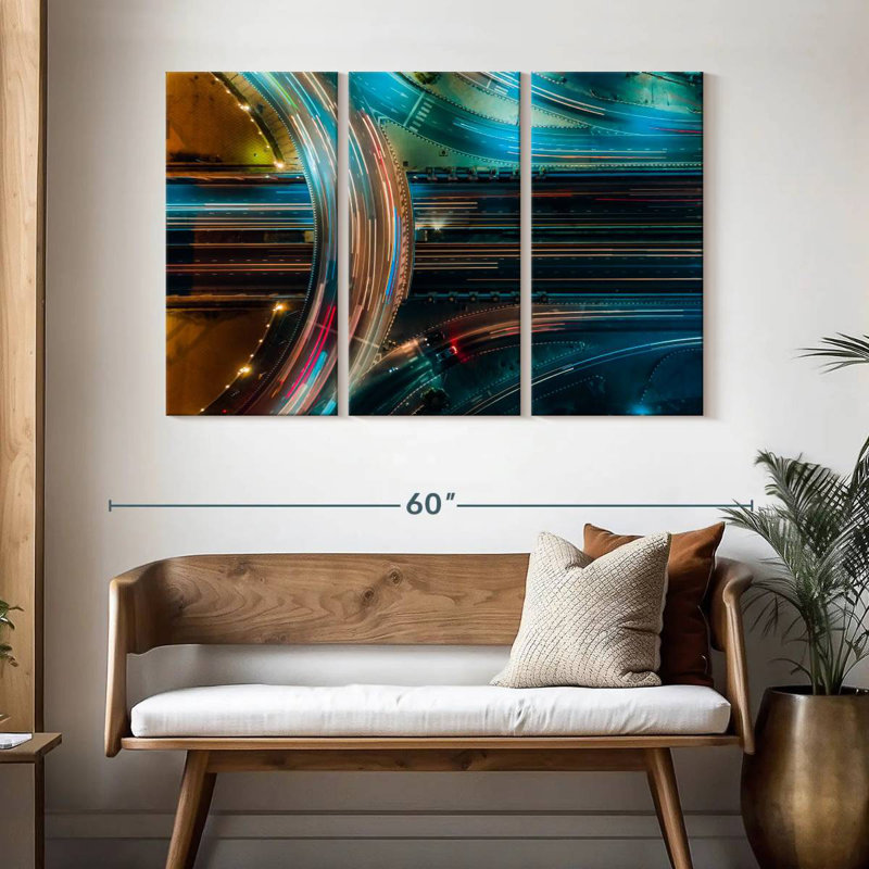 Mehar Highway Light Trails, 32" H x 50" W