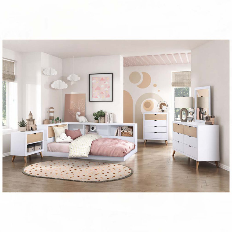 Bed Bookcase Headboard, Twin