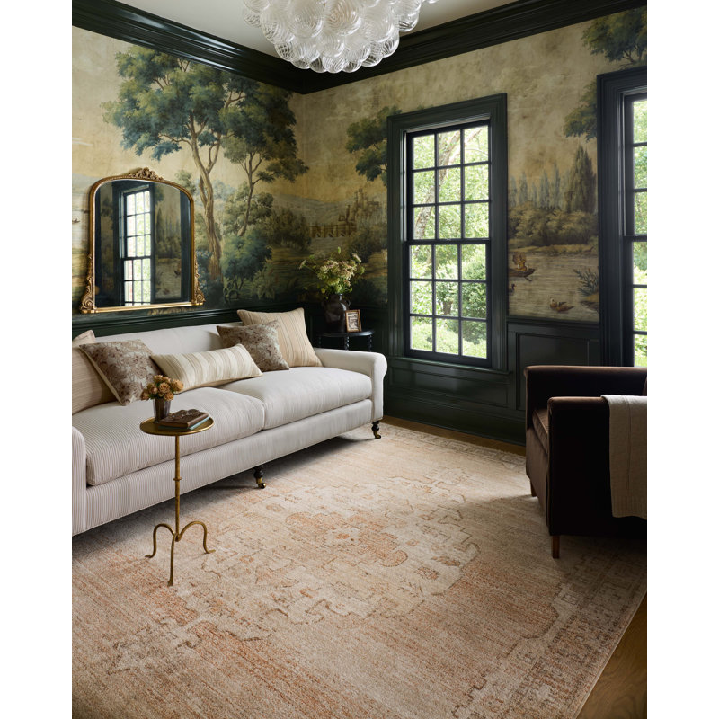 Chris Loves Julia x Loloi Palma Spice / Natural Area Rug, Rectangle 2'3" x 3'10"