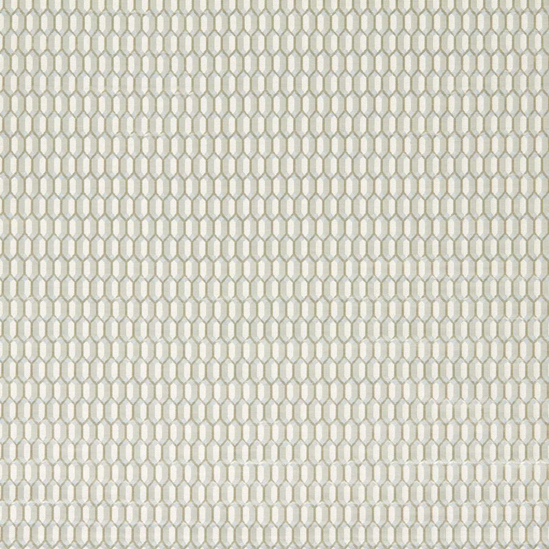 Domino Trellis Fabric, Quartz Gray