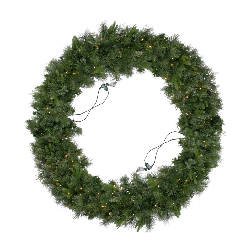 Couronne de Noël artificielle pré-éclairée Ashcroft