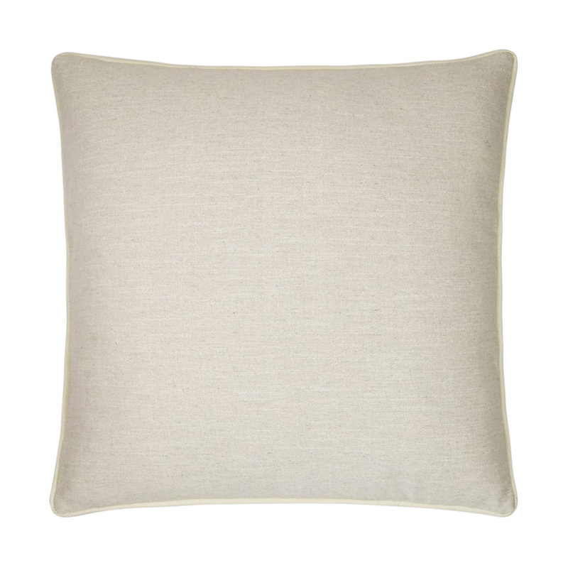 Ghent Decorative Throw Pillow, Ivory, Square 24"