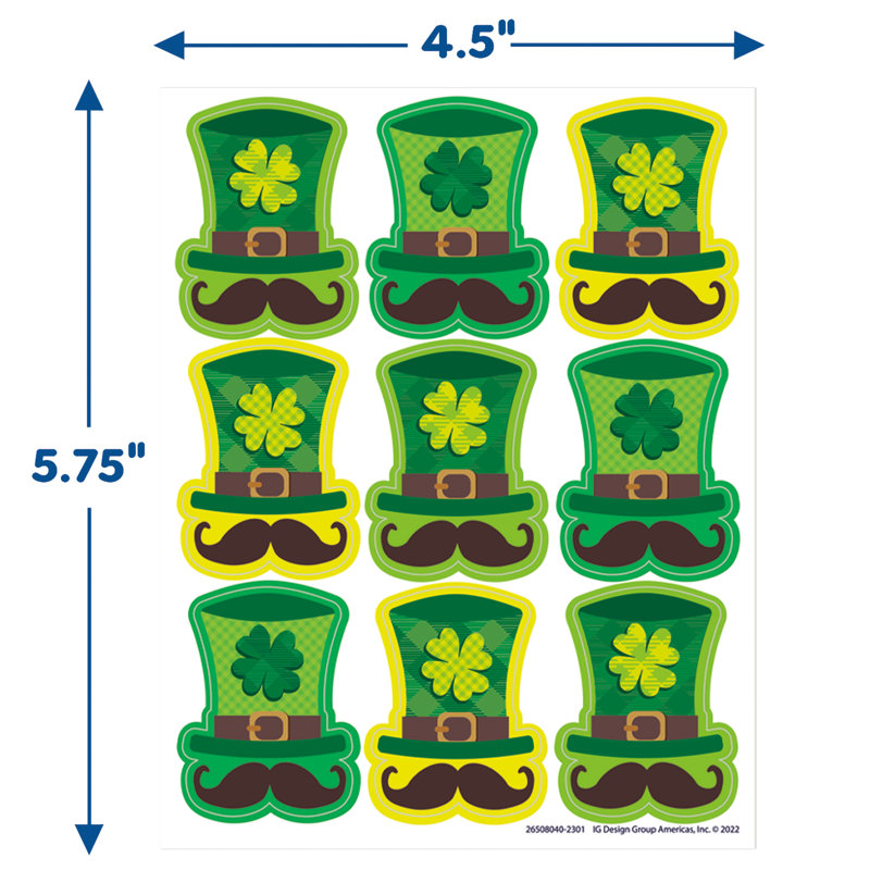Accessoire éducatif de chapeaux et autocollants géants