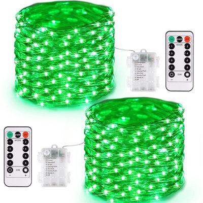 Schlitz 67.2' LED Battery Powered 200 - Bulb Rope Lights String Light