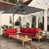 Red - Grey Umbrella
