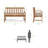 47.5-Inch Wide Outdoor Bench