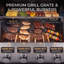 Barbecue au propane à 4 brûleurs Endark, barbecue en acier inoxydable avec 1 brûleur latéral