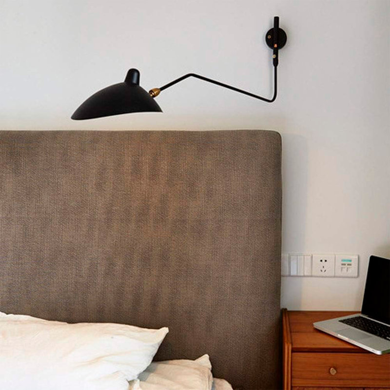Luminaire suspendu Erick, Noir mat