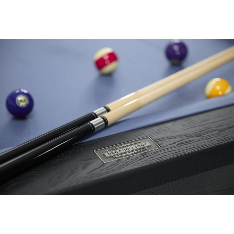 Kaci 8' Slate Pool Table In Black Ash