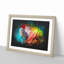 Rainbow Macaw Parrot - Picture Frame Graphic Art-56875952-56875955